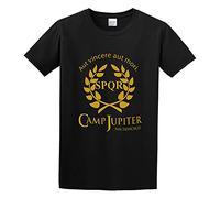 Camp Half Blood Branches Camp Jupiter SPQR Scifi Percy Jackson Men's T-Shirt Unisex Black Cotton Print Tee Shirts M