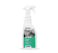 Camp Inox Brill, Nettoyant Polissant et Protecteur pour Surfaces en Acier Poli et Satiné, Anticalcaire, Agréablement Parfumé, 750ml