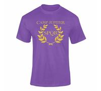 Camp Jupiter T-Shirt & Camp Half Blood Greek Mythology - Inspiré des Demigodes Percy Jackson Merch et Mythical Adventure Top, violet, M