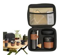 Camp Maeker Kit de bière portable avec broyeur, fournitures extérieures légères | Machine de meulage de haricots compacts pour les aventures de voyage, la randonnée, le matin de camping, le café