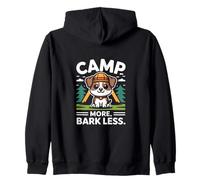 Camp More Bark Less Dog Camping Adventure Outdoor Sweat à Capuche