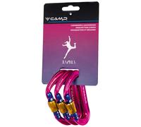 Camp - Pack de 3 mousquetons ultra-légers à vis - Photon Lock Janja 3 Pack - Rose Rose