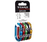 Camp - Pack de 5 mousquetons à vis - Rack Pack Ekto Lock en Aluminium - Vert Vert
