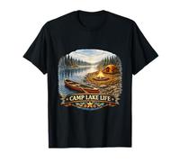 Camp paisible au Bord du lac Scène Sauvage T-Shirt