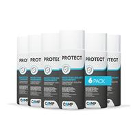 CAMP Protect Spray - Lasure Bois Extérieur Transparente, Vernis Peinture Bois, Métal et Plastique Spray, Teinte Imperméabilisante, Restaure, Revitalise les Surfaces, Teinture à Séchage Rapide, 6x400ml
