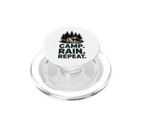 Camp Rain Repeat Camping sous Pluie PopSockets PopGrip pour MagSafe
