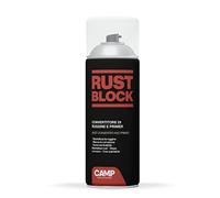 Camp Rust Block Convertisseur de Rouille avec Apprêt Spray -Convertit et Bloque la Rouille, Protecteur, laisse la Surface Prête À Être Peinte, 400ml