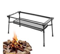 Camp Table - Aluminum Alloy 95.5x50cm Adjustable Height 38-60cm | Folding Camping Table Detachable Non Slip Outdoor Travel Desk | For Picnic Hiking Climbing Garden Patio Balcony Beach Road Trip Use