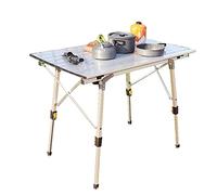 CAMP TABLE LUMIÈRE SUR TABLE FLUIDE Alliage d'aluminium Camping en plein air pour pique-nique