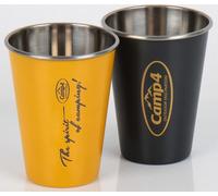 Camp4 Harmony Set de 2 tasses en acier inoxydable - Jaune & Anthracite
