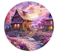Campagne de Conte de fées1000 Pièces pour Puzzles pour Adultes Et Enfants paysagePuzzle Circulaire, Décoration Moderne, Jeu, Cadeau Unique, Difficile, Impossible1000pcs (67.5x67.5cm)