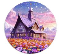 Campagne de Conte de fées1000 Pièces pour Puzzles pour Adultes Et Enfants paysagePuzzle Circulaire, Jeu Éduchatif, Challenge Toy, Jouets Éduchatifs, Difficile, Impossible1000pcs (67.5x67.5cm)