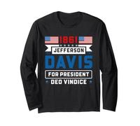 Campagne présidentielle de la Guerre Civile de Jefferson Davis 1861 Manche Longue