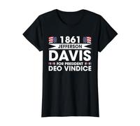 Campagne présidentielle de la Guerre Civile de Jefferson Davis 1861 T-Shirt Graphique avec Valeur