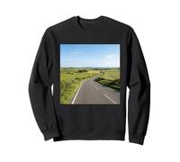 Campagne Route Route Champs Rural Paysage Scène Sweatshirt
