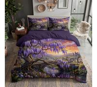 Campagne Rurale Housse de Couette 220x240cm avec 2 Taie Oreillers