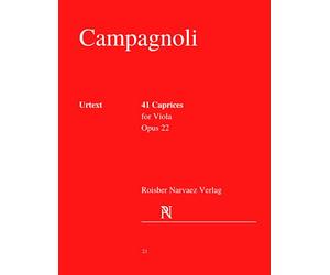 Campagnoli: 41 Caprices, Op. 22: for Viola: Urtext edition
