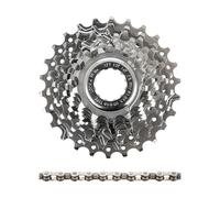 Campagnolo Ensemble d'usure cassette Veloce + chaîne Record 9 vitesses gris 13-26