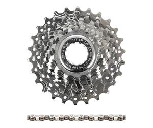 Campagnolo Ensemble d'usure cassette Veloce + chaîne Record 9 vitesses gris 13-26