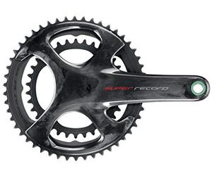 Campagnolo Unisexe Super Record Carbon Ultra Torque Ti 12 Vitesse Pédalier, Mixte, CMCK0800300, Noir, 165 mm 52-36T