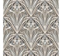 Campanule Muriva Papier M66109 Crème Élégant Vinyle Géométrique Art Déco Leaves