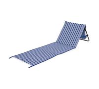Campart Tapis de Plage Pliable Bretagne - Jusqu'à 120 kg - Rembourré - Poignée de Transport, Bleu
