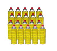 Campata Lot de 20 cartouches de gaz butane de camping - 227 g - 520 ml - Pour réchaud de camping - Chalumeau à gaz - Chalumeau à souder