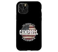 Campbell Californie Drapeau américain Vintage Coque pour iPhone 11 Pro