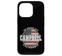 Campbell Californie Drapeau américain Vintage Coque pour iPhone 13 Pro
