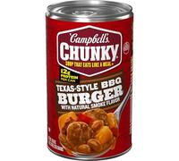 Campbell's Chunky Soup Burger barbecue Texas avec saveur de fumée naturelle, 400 ml