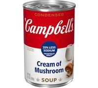 Campbell's Condensat 25 % Less Sodium Cream ou Soupe aux champignons, 10,5 onces Can