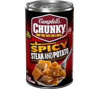 Campbell's Soupe épaisse, soupe épicée au steak et aux pommes de terre, boîte de 533 g