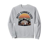 Camper Best Summer Ever Camp Vacances Natation Relaxing Sweatshirt
