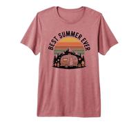 Camper Best Summer Ever Camp Vacances Natation Relaxing T-Shirt Haut de Gamme