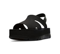 Camper Femme K200848 Oruga Up Sandale cale, Noir, 40 EU