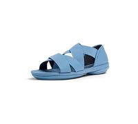 Camper Femme Right Nina K201367 Sandales Plates, Bleu Moyen 005, 39 EU