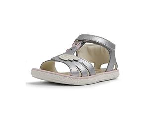 Camper Girl's Miko First Walkers K800471 T-Strap Sandal, Medium Gray 002, 3.5 UK Child