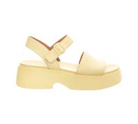 Camper - Gobi Flora / Tasha Flora Wedge Sandal - Femme - Chaussures - Jaune - Taille: 38 EU