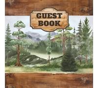 Camper Guest Book: A Rustic Outdoor Visitors Journal For Cabins, Lake House, Camping, Mountains, Airbnb