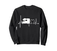 Camper Heartbeat Camping Road Trip Sweatshirt
