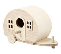 Caravane en bois 18 x 11 x 8 cm Ivoire G