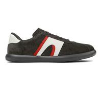 CAMPER Baskets basses gris foncé / rouge sang / blanc, Taille 42