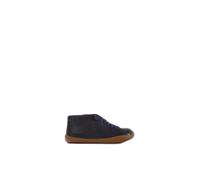 Camper Peu - Bottines enfant en cuir bleu foncé à lacets 29