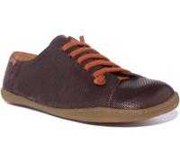 CAMPER Peu Caraco Suture Lacets Cuir Hommes Décontracté Chaussures Brun UK 6 -