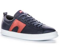 CAMPER Pleine Fleur Eva Semelle Bas Plateforme Hommes Baskets en Noir Bleu UK 7