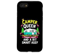 Camper Queen Classy Sassy Smart Funny Camping Girl Coque pour iPhone SE (2020) / 7 / 8