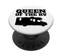 Camper Queen, la drôle de Reine du Camping-Car PopSockets PopGrip Adhésif