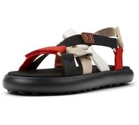 CAMPER Sandales à lanières 'Pelotas Flota Sandal Twins' beige / marron / rouge / noir / blanc, Taille 38