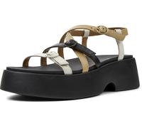 CAMPER Sandales à lanières 'Tasha' ivoire / sable / noir, Taille 37