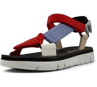 CAMPER Sandales 'Oruga' bleu roi / moka / rouge / blanc, Taille 40